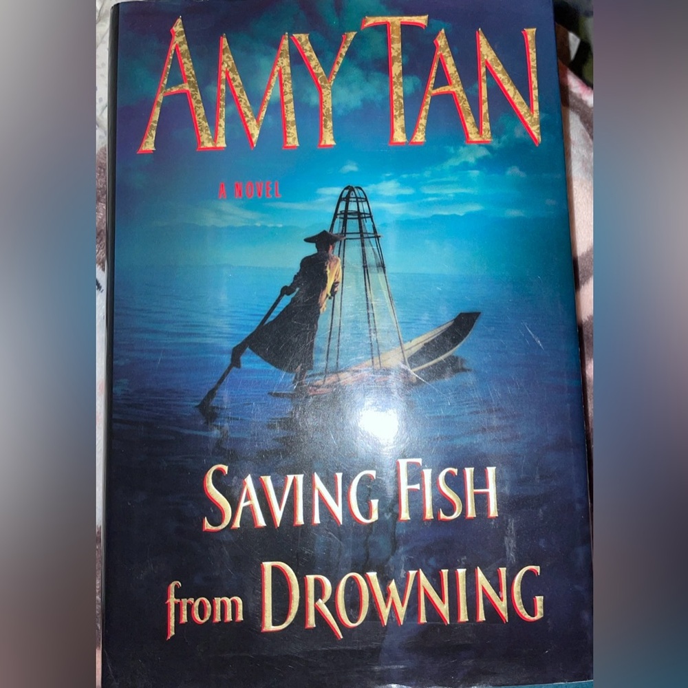 ☘️ Novel SAVING FISH FROM DROWNING By Amy Tan Hardcover 2005 1st Ed travel